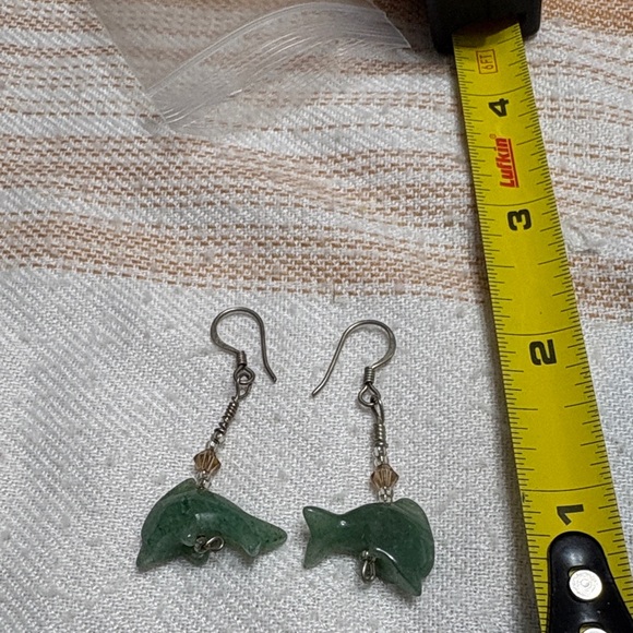 no brand Jewelry - 🖤Green Dolphin Earrings🖤